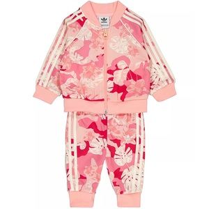 Adidas Pink Floral Superstar Set Baby Girl Size 3 Months